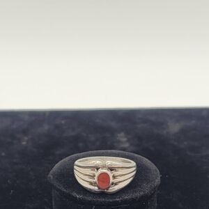 Sterling Silver Vintage Aztec Style Ring Size 8​​​